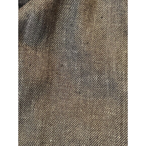 NWT JOSEPH ABBOUD Military Jacket HERRINGBONE Men XL Blue LINEN Zip Button - Picture 4 of 16